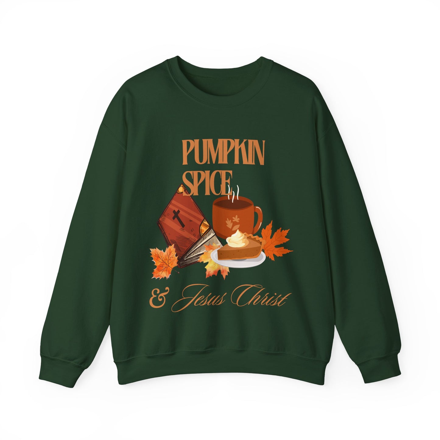 Crewneck Sweatshirt - Pumpkin Spice & Jesus Christ