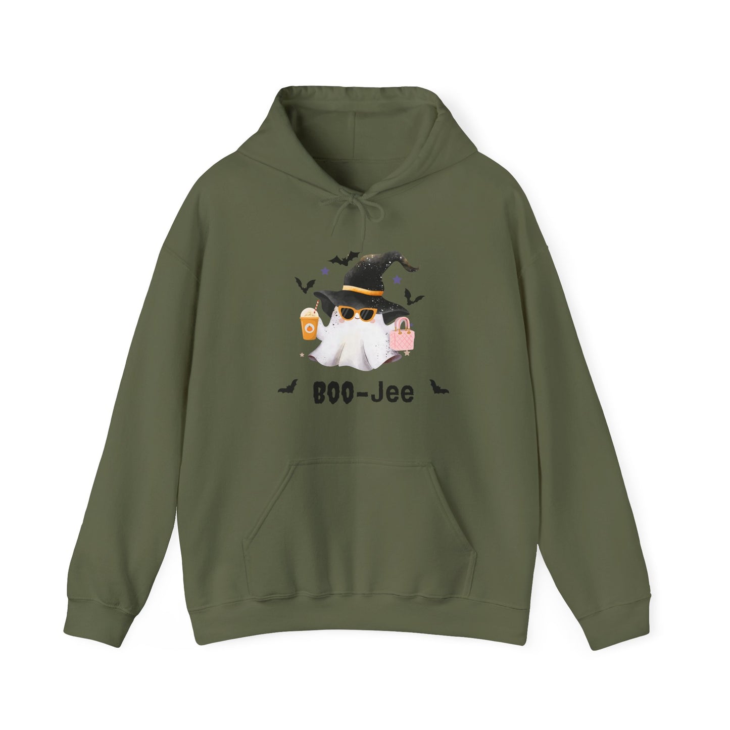Boo-Jee and Cute Halloween Ghost Hooded Sweatshirt