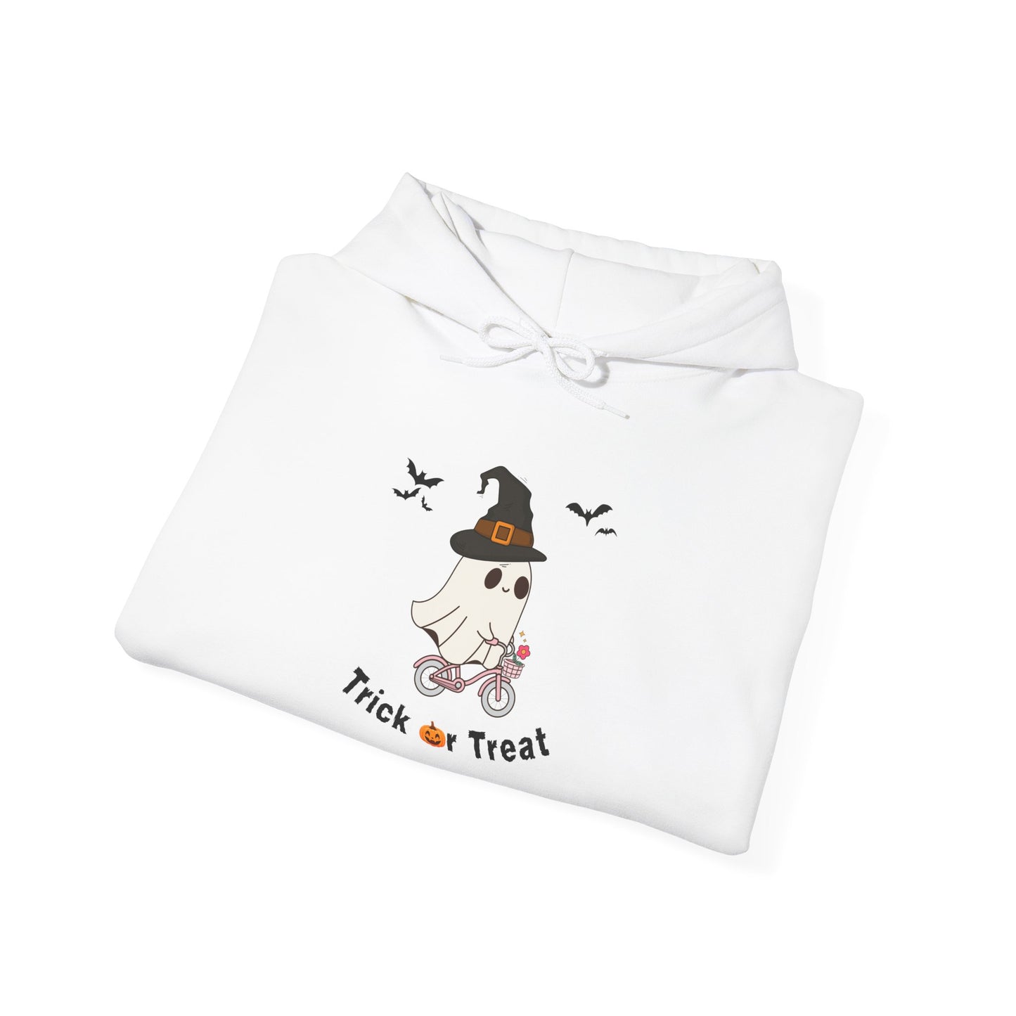 Hoodie Sweater Spooky Ghost on a Bike Halloween Unisex Sweatshirt