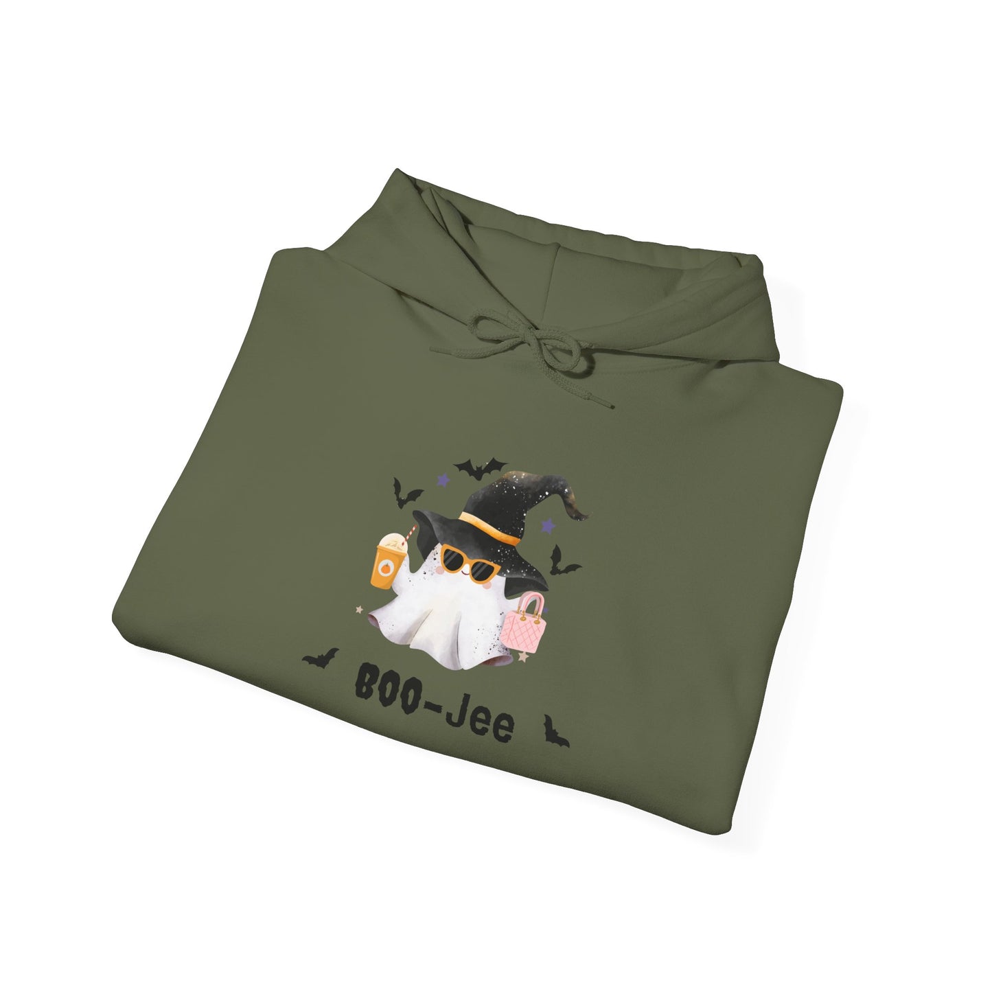 Boo-Jee and Cute Halloween Ghost Hooded Sweatshirt