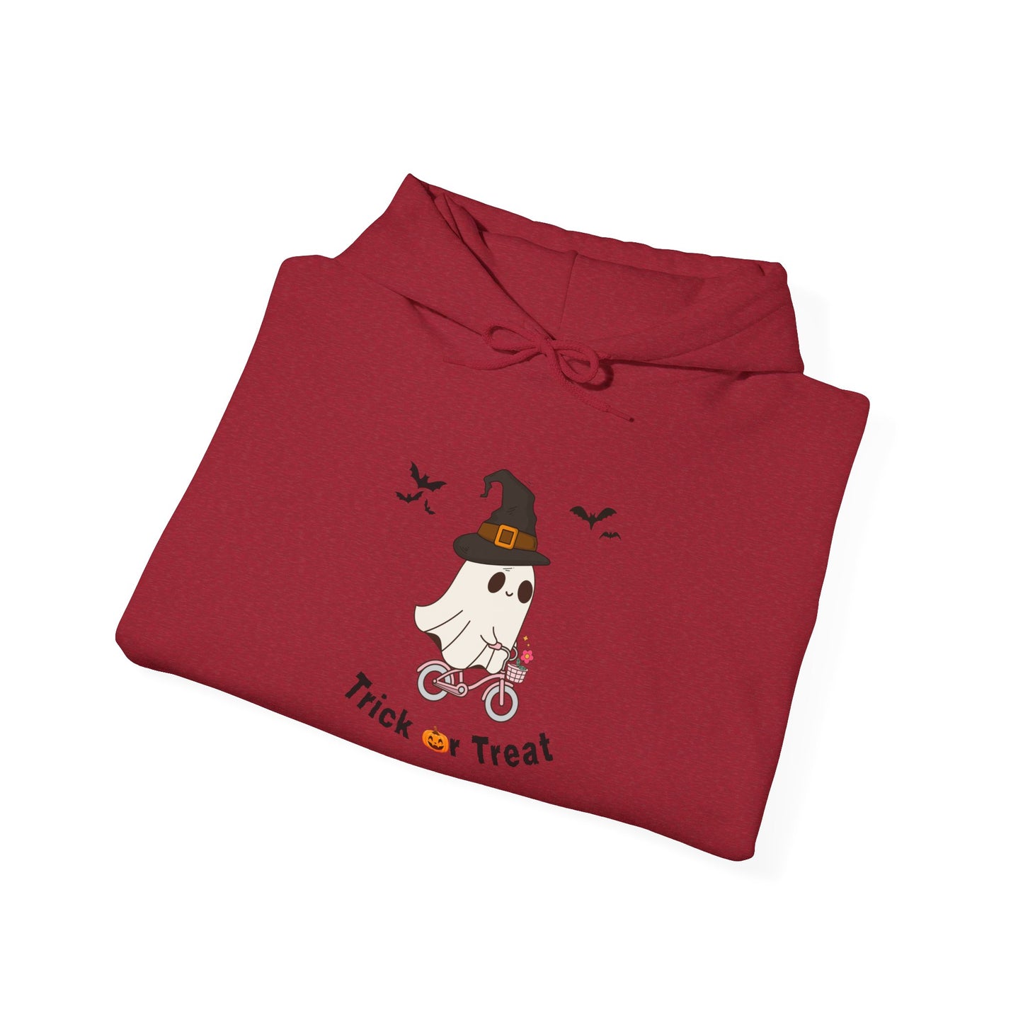 Hoodie Sweater Spooky Ghost on a Bike Halloween Unisex Sweatshirt