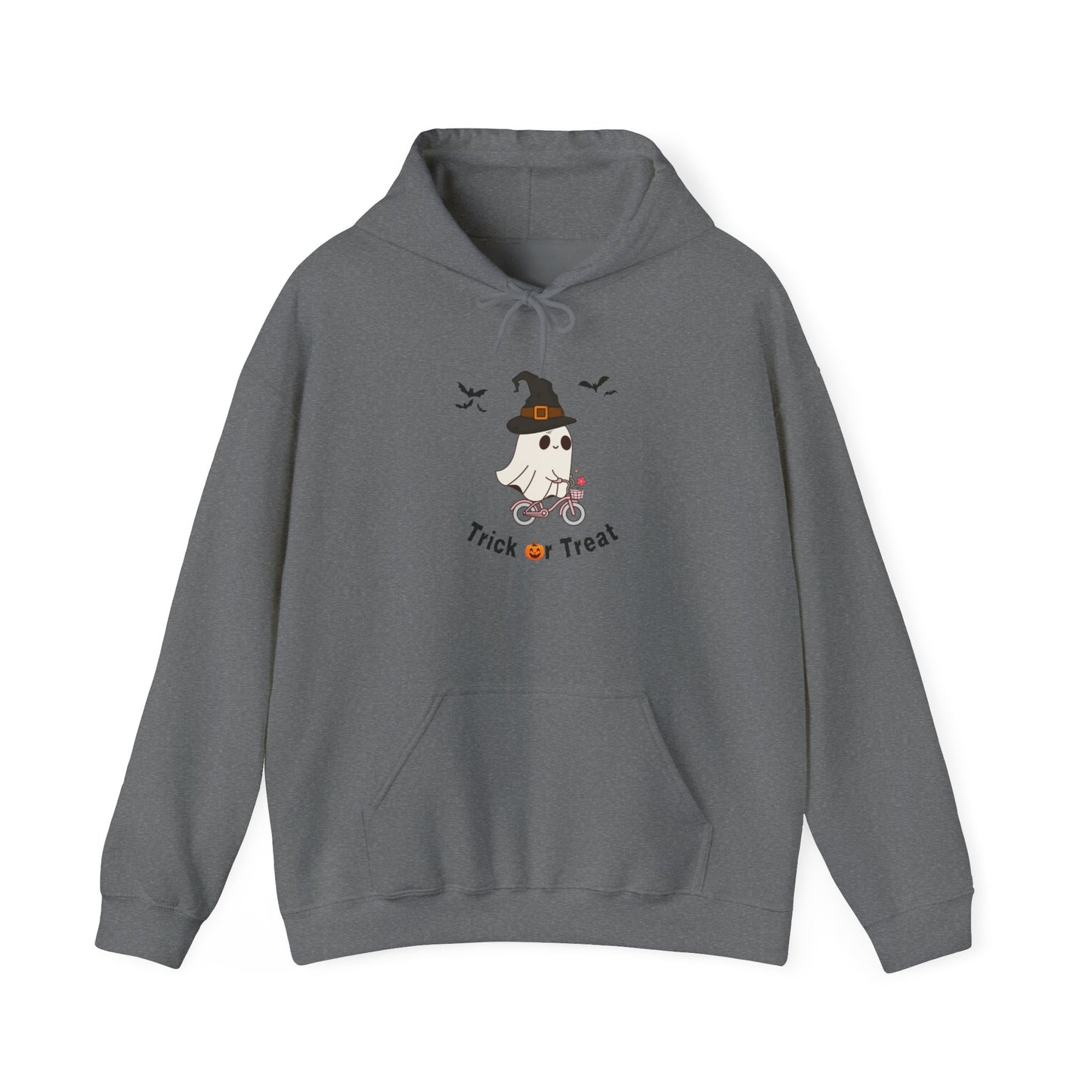 Hoodie Sweater Spooky Ghost on a Bike Halloween Unisex Sweatshirt