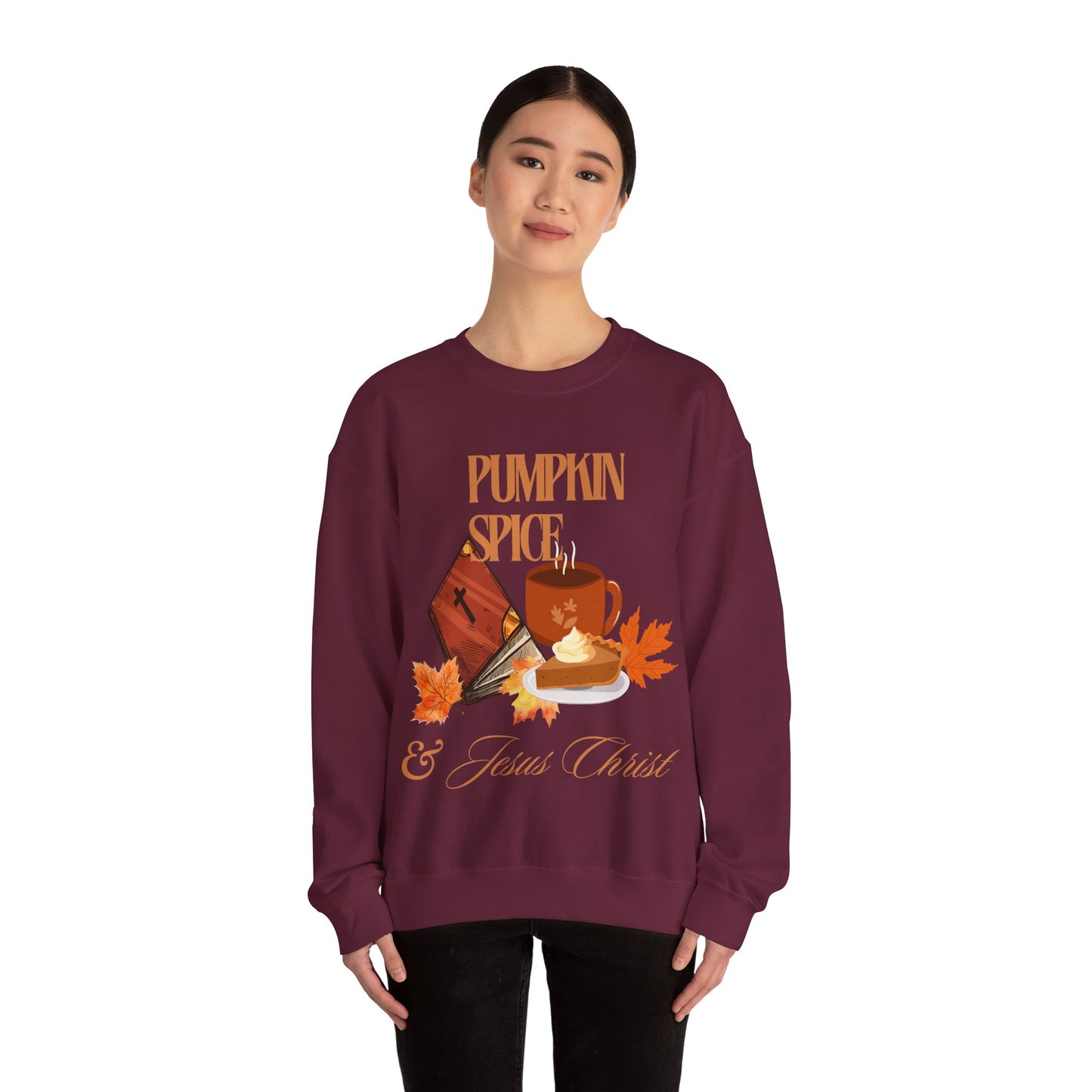 Crewneck Sweatshirt - Pumpkin Spice & Jesus Christ