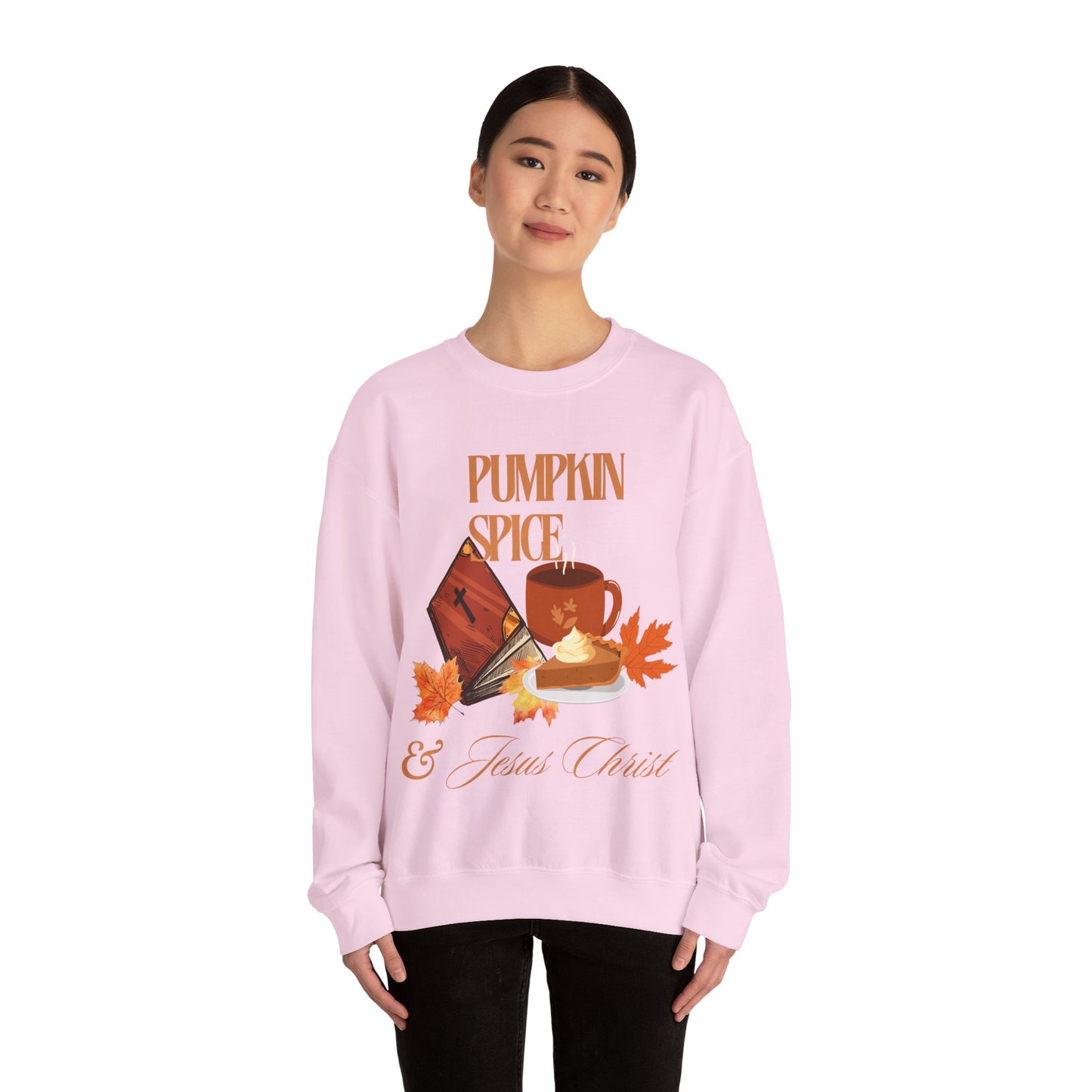 Crewneck Sweatshirt - Pumpkin Spice & Jesus Christ