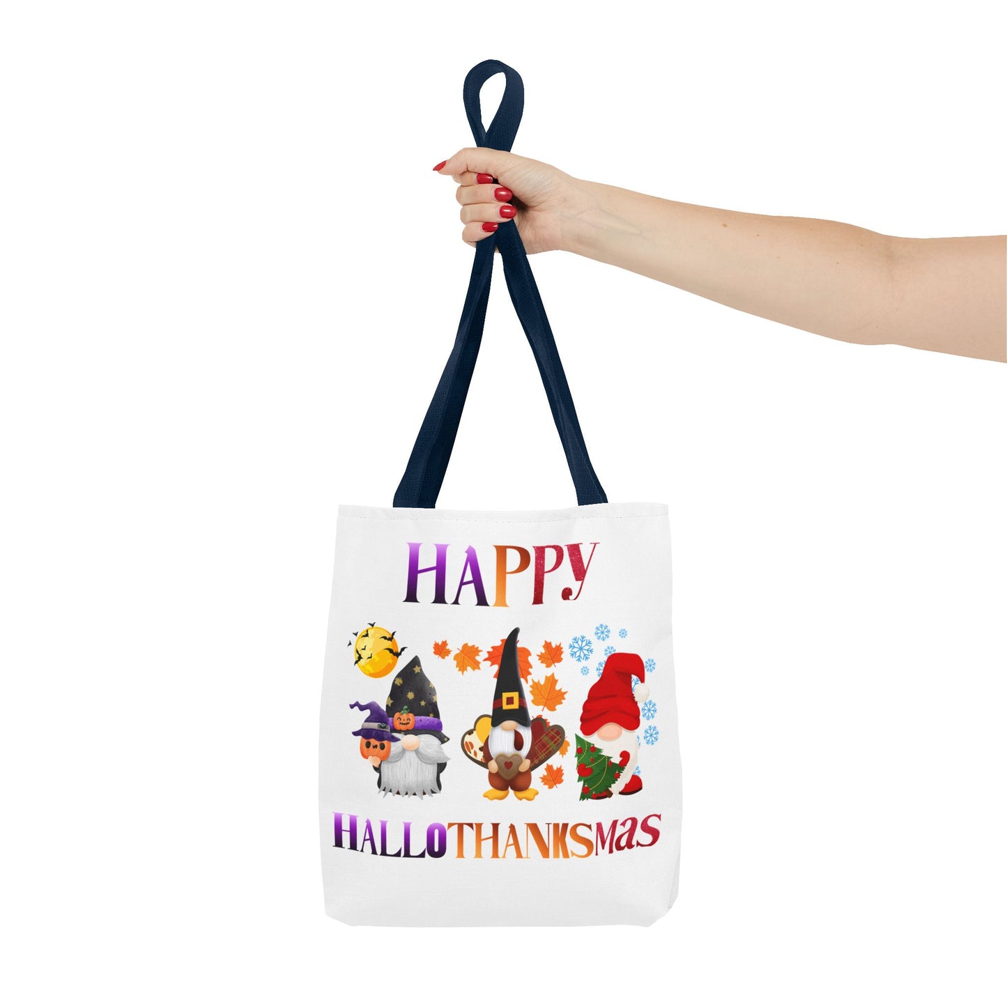 Holiday Gnome Tote Bag-Happy Hallothanksmas