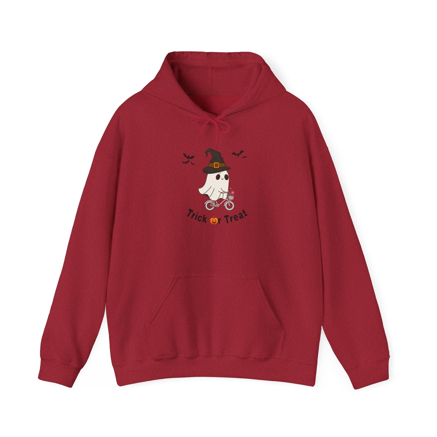 Hoodie Sweater Spooky Ghost on a Bike Halloween Unisex Sweatshirt
