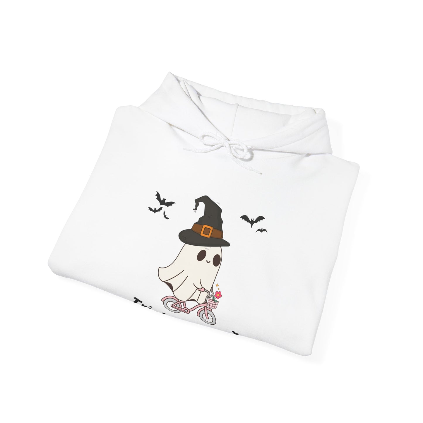 Hoodie Sweater Spooky Ghost on a Bike Halloween Unisex Sweatshirt
