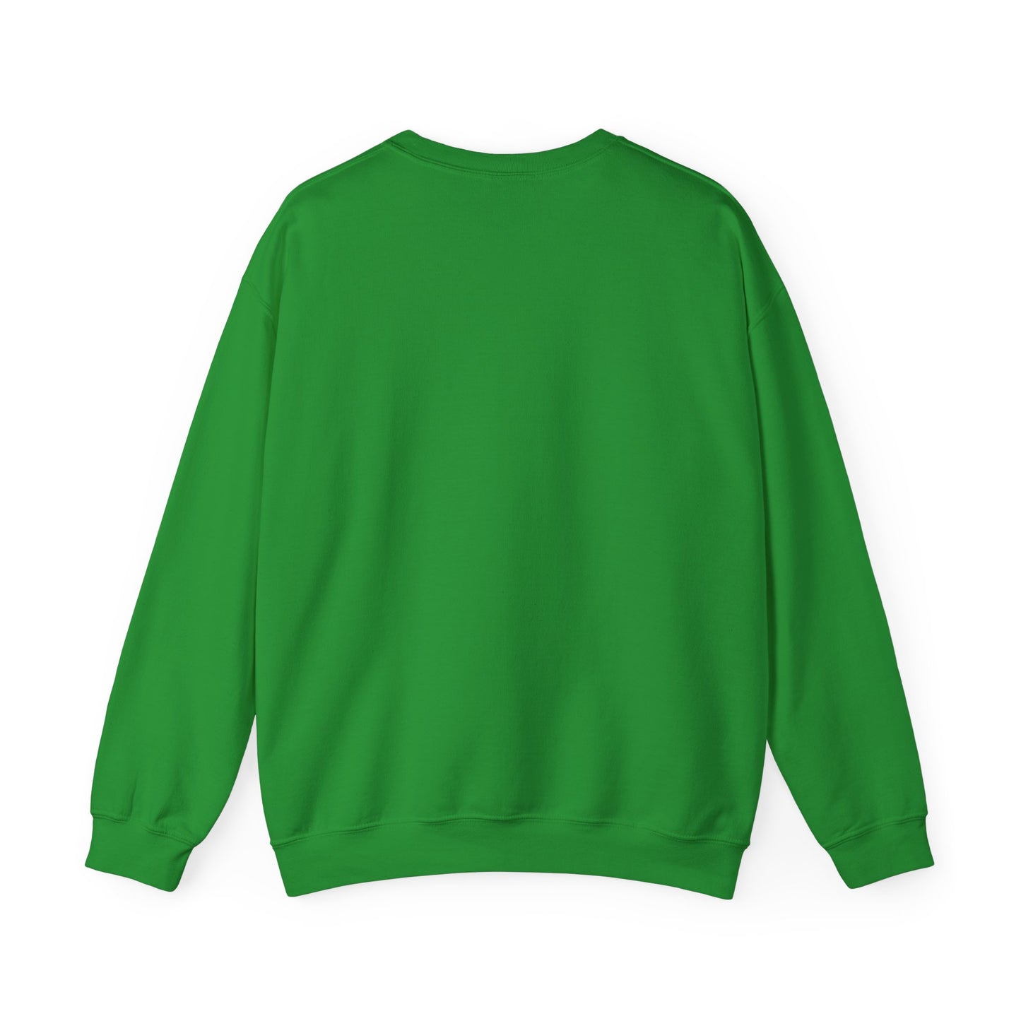 St Patrick's Day Crewneck Sweatshirt with Shamrock Design