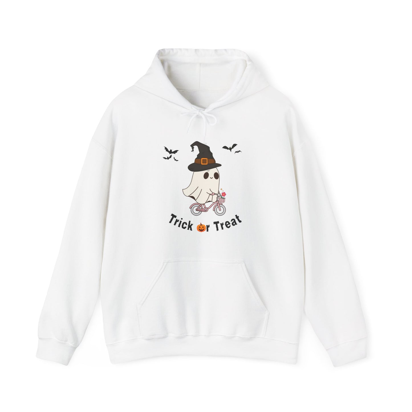 Hoodie Sweater Spooky Ghost on a Bike Halloween Unisex Sweatshirt