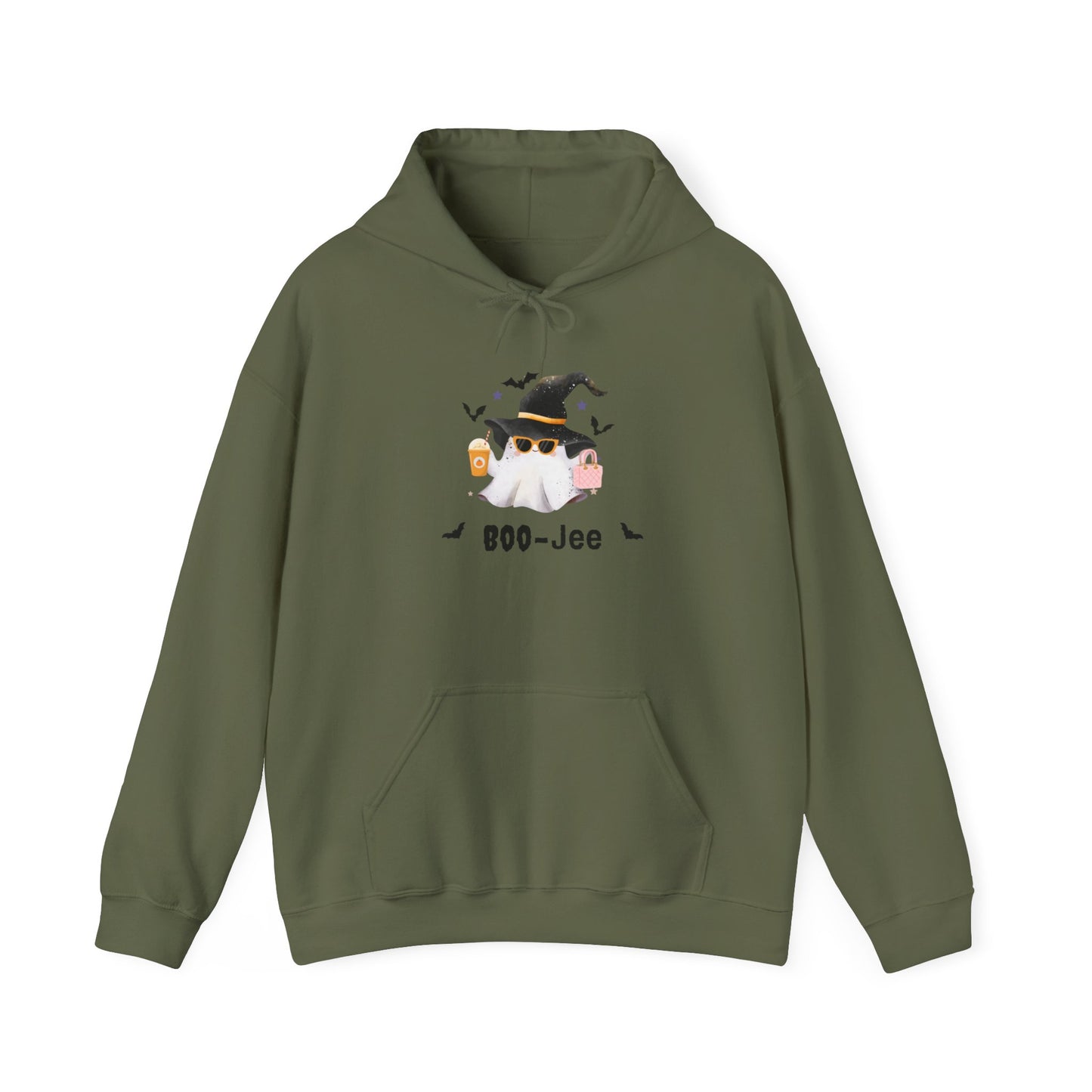 Boo-Jee and Cute Halloween Ghost Hooded Sweatshirt