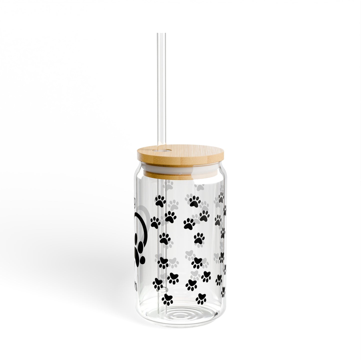 Dog Mom Sipper Glass, 16oz