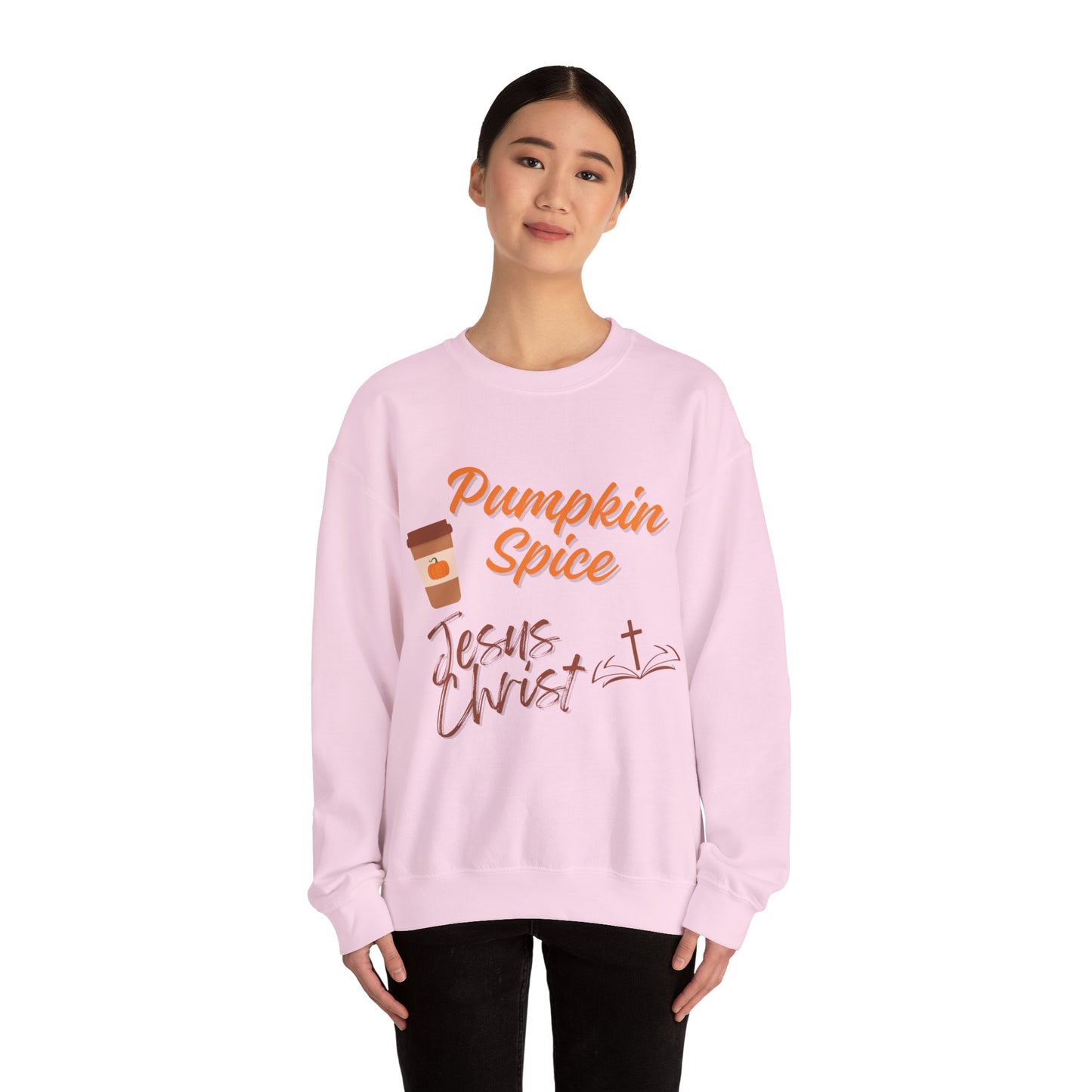 Pumpkin Spice & Jesus Faith Fall Sweatshirt