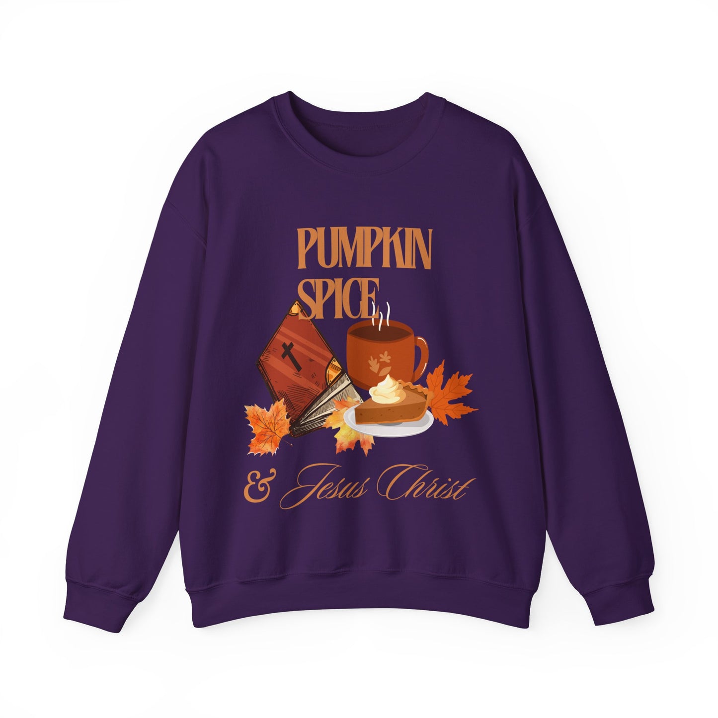 Crewneck Sweatshirt - Pumpkin Spice & Jesus Christ