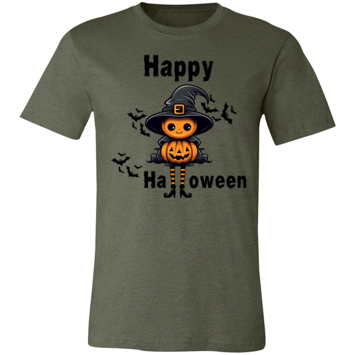 Happy Halloween Scary Funny Pumpkin Unisex Short-Sleeve T-Shirt