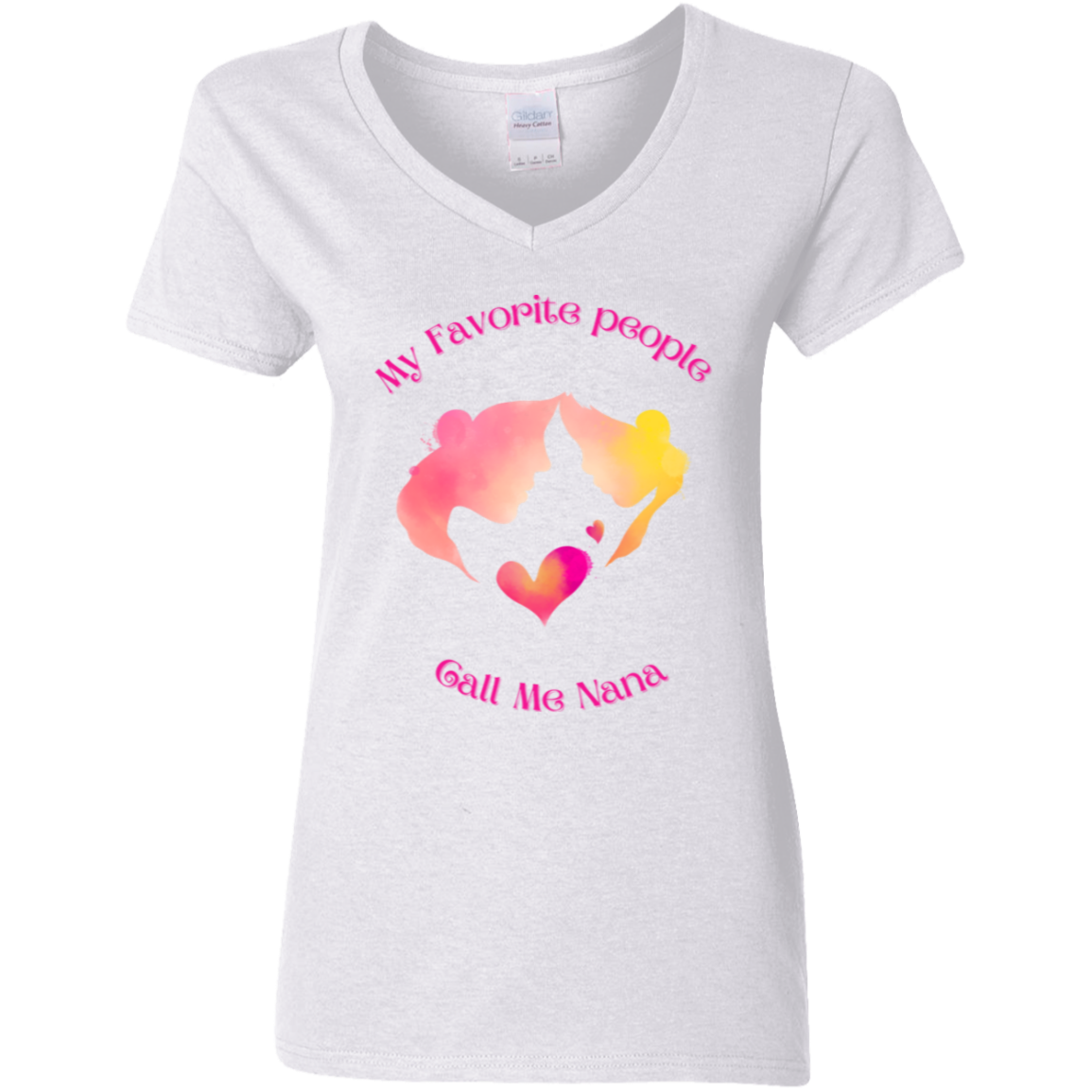 "My Favorite People Call Me Nana" V-Neck T-Shirt