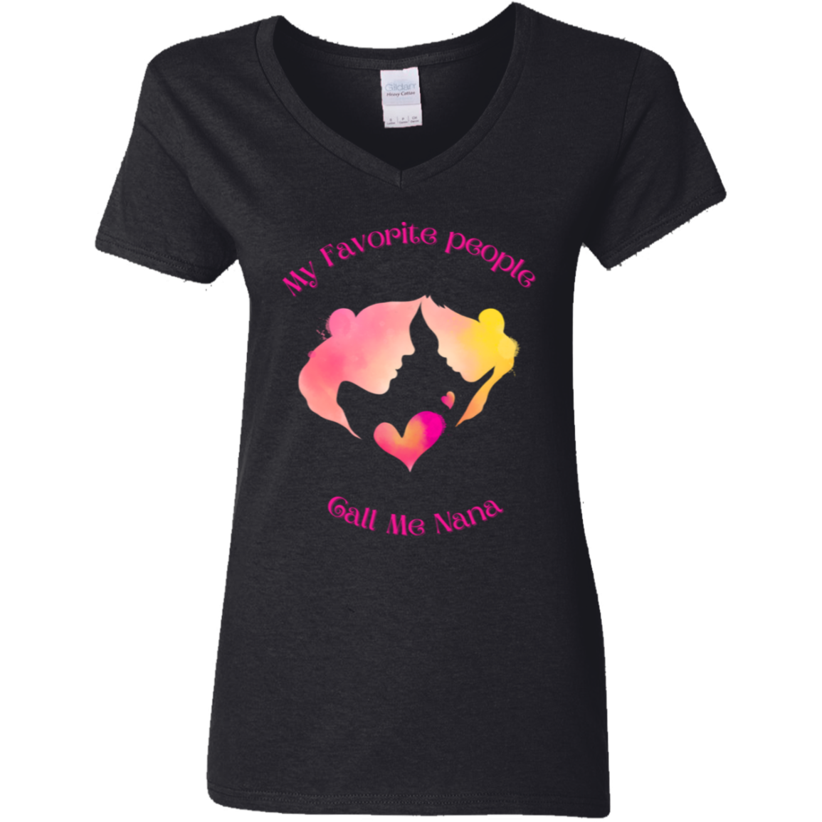 "My Favorite People Call Me Nana" V-Neck T-Shirt