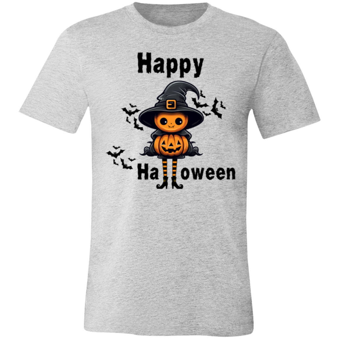 Happy Halloween Scary Funny Pumpkin Unisex Short-Sleeve T-Shirt