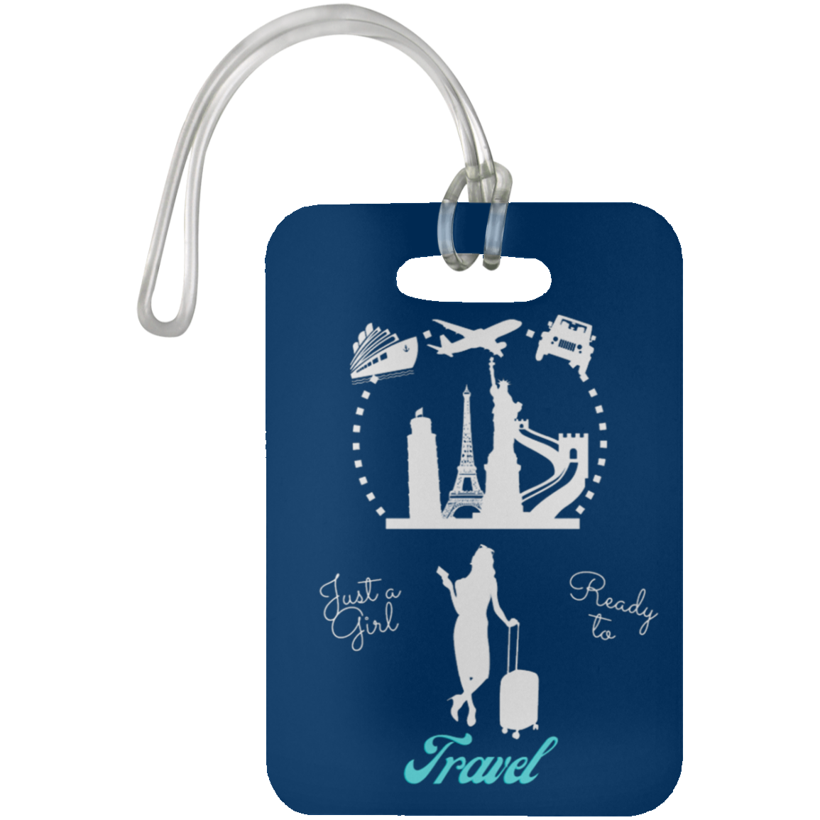 Travel Girl Luggage Bag Tag