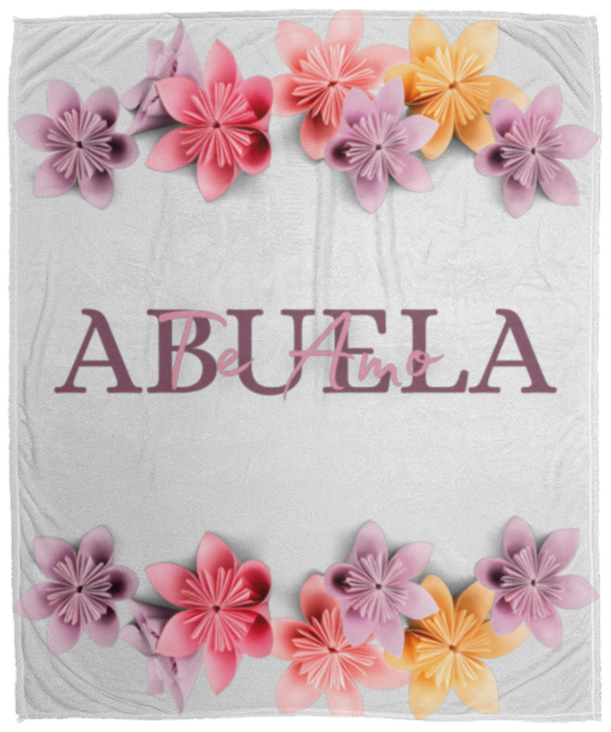 "Te Amo Abuela" Cozy Plush Fleece Blanket - 50x60