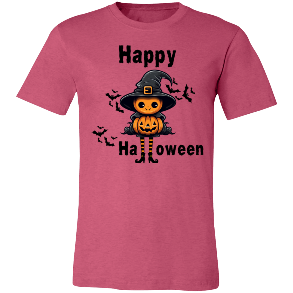 Happy Halloween Scary Funny Pumpkin Unisex Short-Sleeve T-Shirt