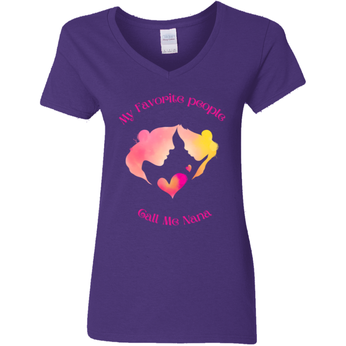 "My Favorite People Call Me Nana" V-Neck T-Shirt