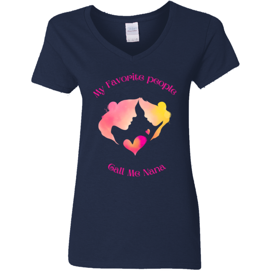 "My Favorite People Call Me Nana" V-Neck T-Shirt