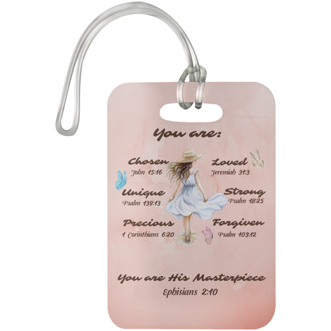 "You Are His Masterpiece"- Luggage Bag Tag