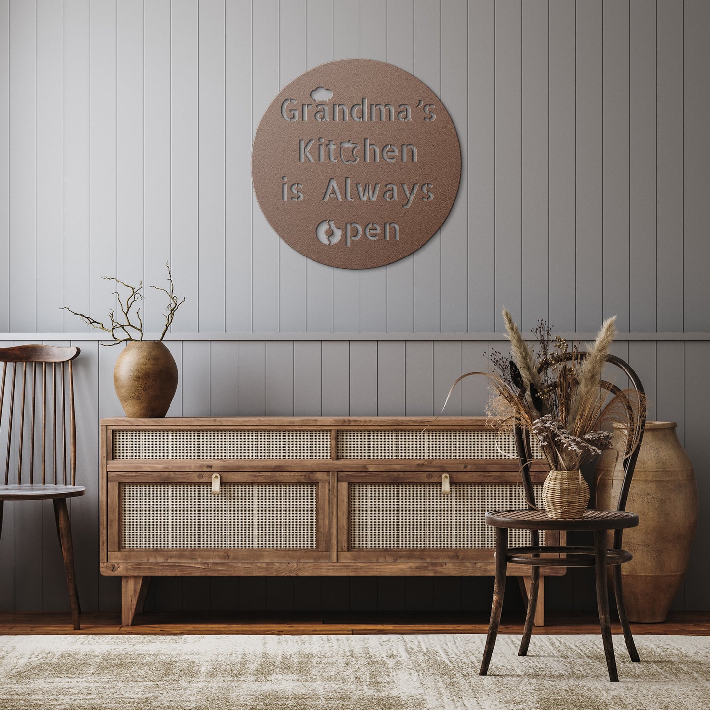 Grandma's Kitchen Metal Art