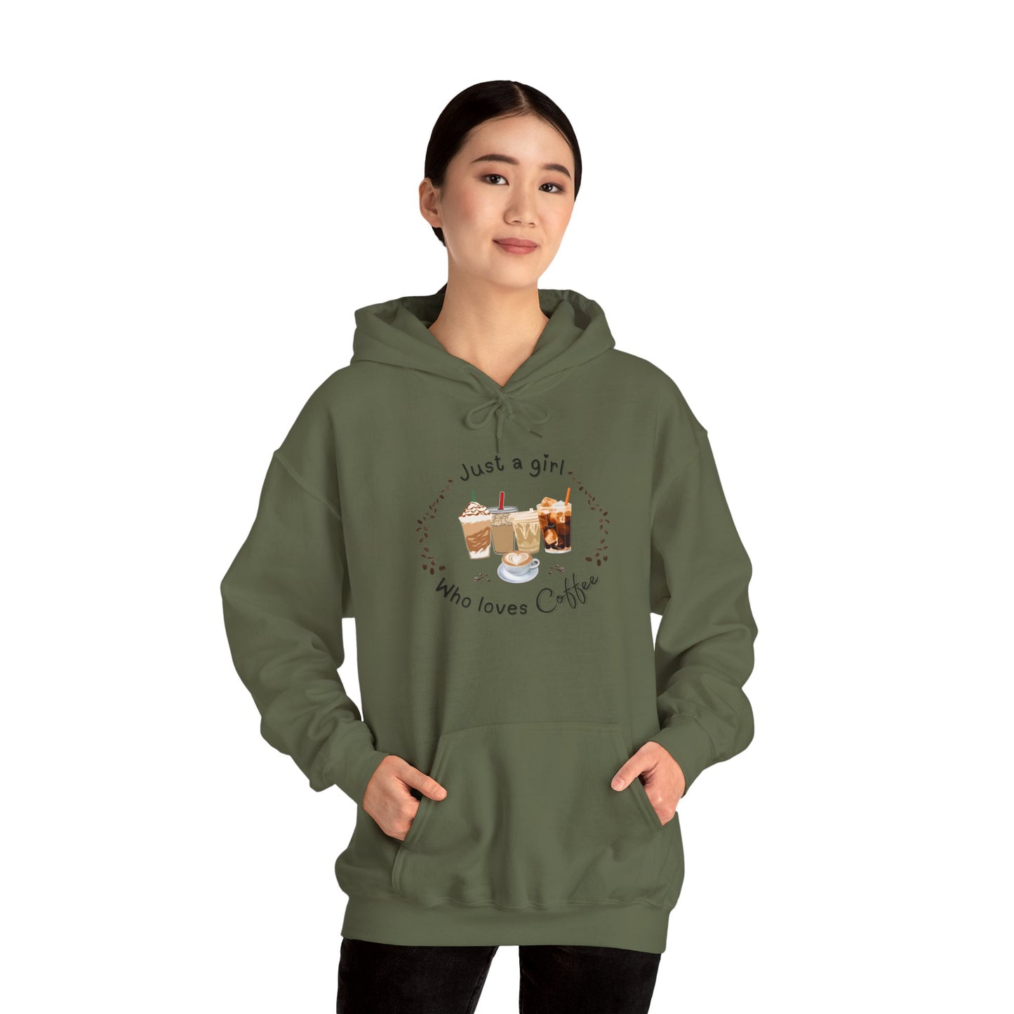 Just a girl who loves Coffee-Fall Hoodie