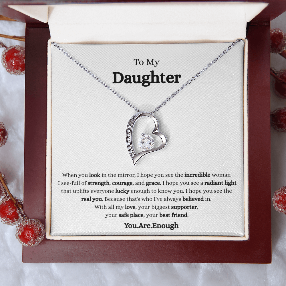 To My Daughter-Forever Love Necklace