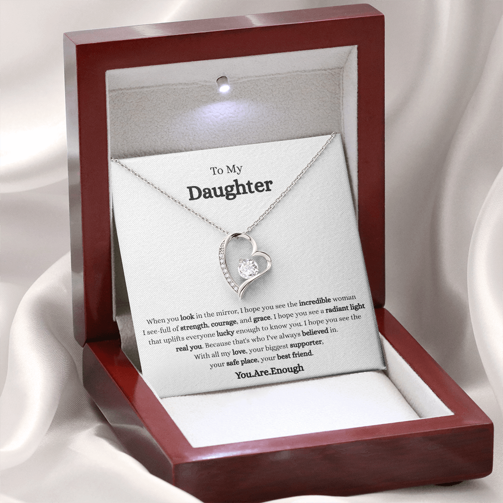 To My Daughter-Forever Love Necklace