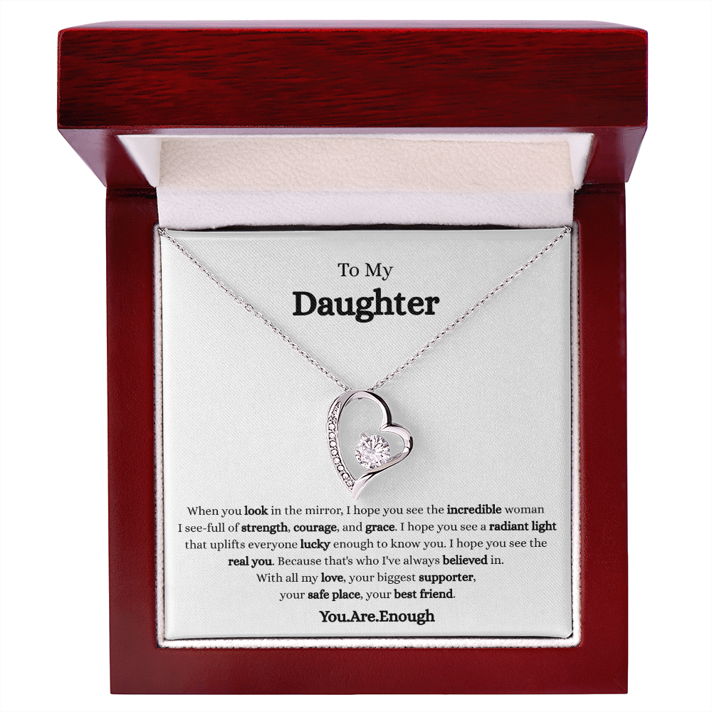 To My Daughter-Forever Love Necklace