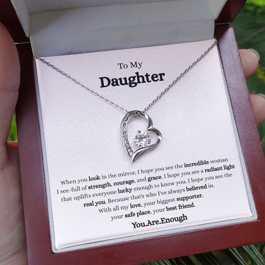 To My Daughter-Forever Love Necklace