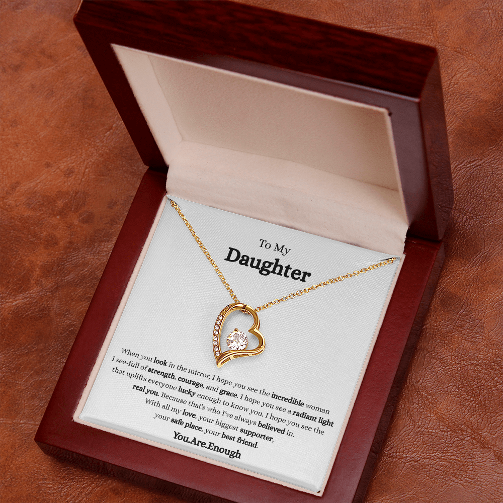 To My Daughter-Forever Love Necklace
