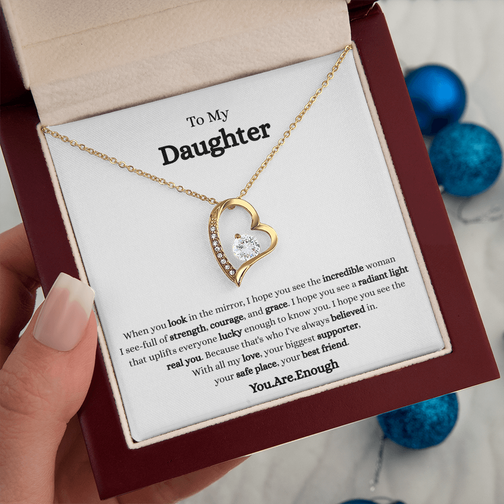 To My Daughter-Forever Love Necklace