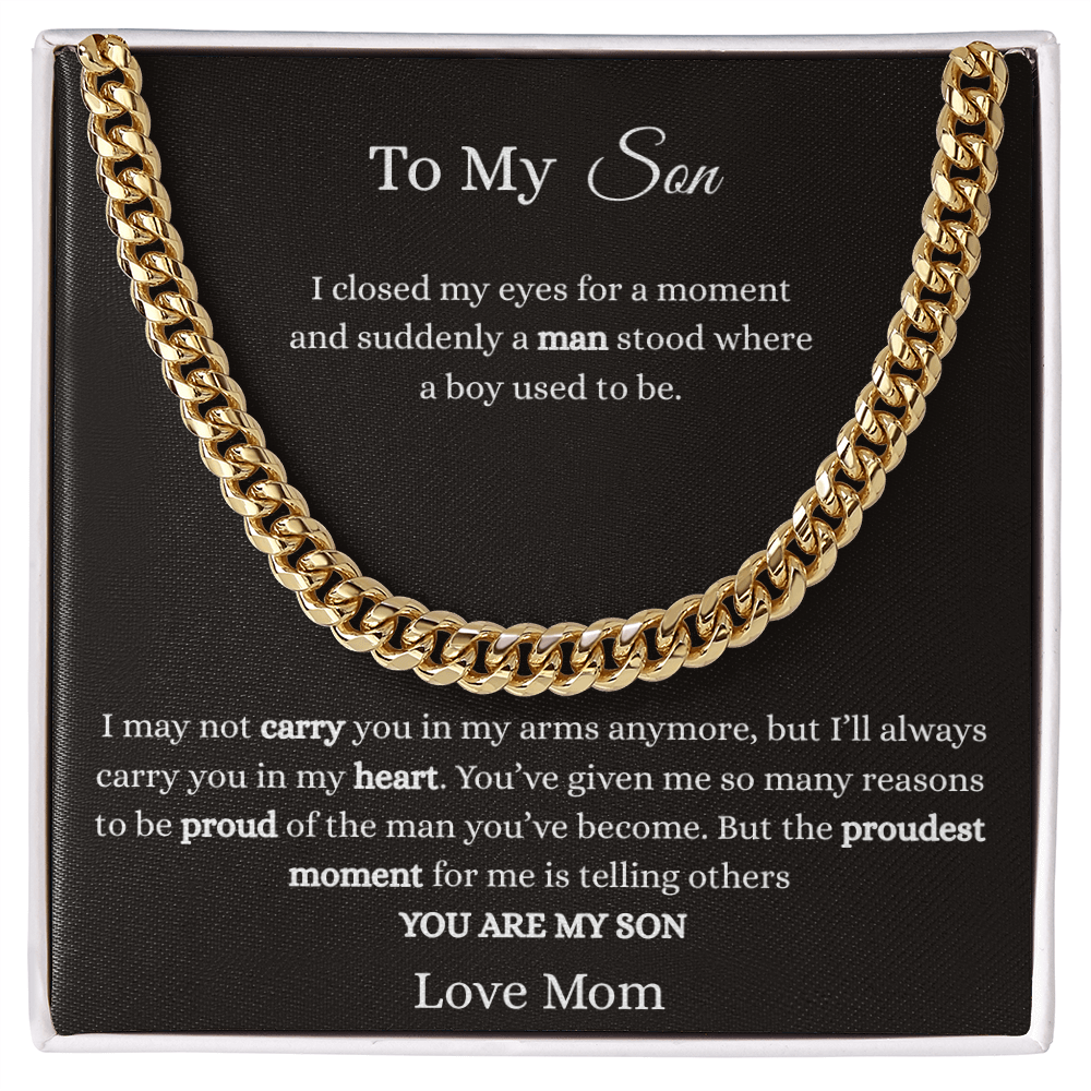 To My Son-Cuban Link Chain