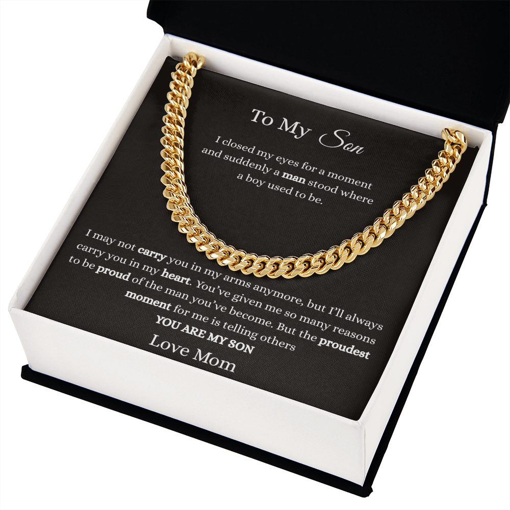 To My Son-Cuban Link Chain