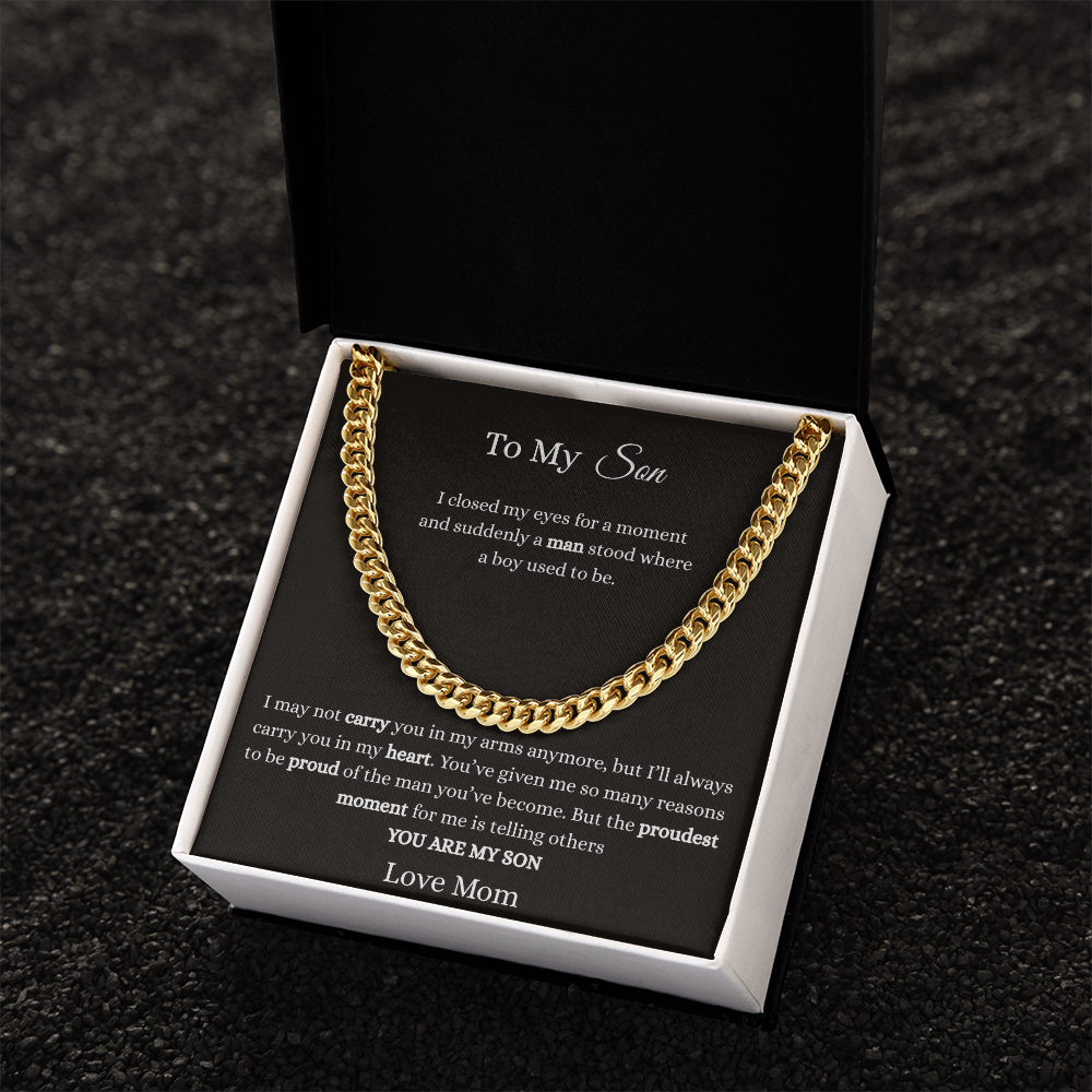 To My Son-Cuban Link Chain