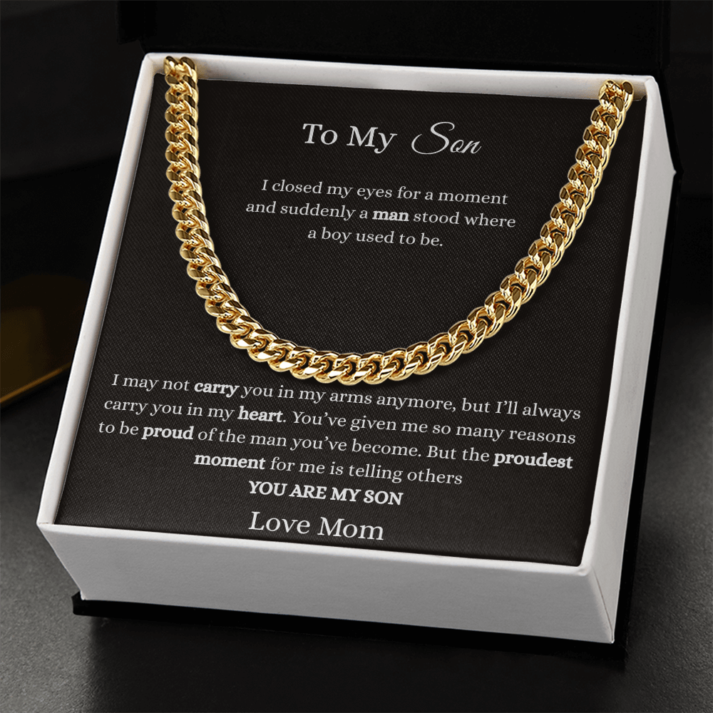 To My Son-Cuban Link Chain