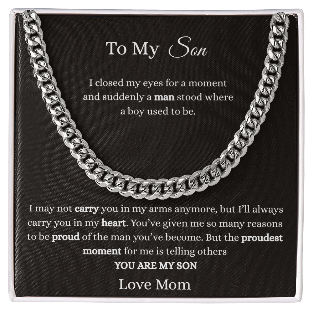 To My Son-Cuban Link Chain