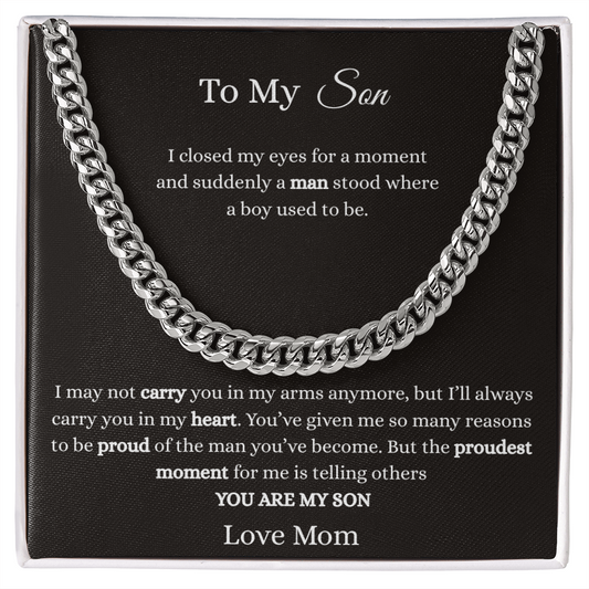 To My Son-Cuban Link Chain