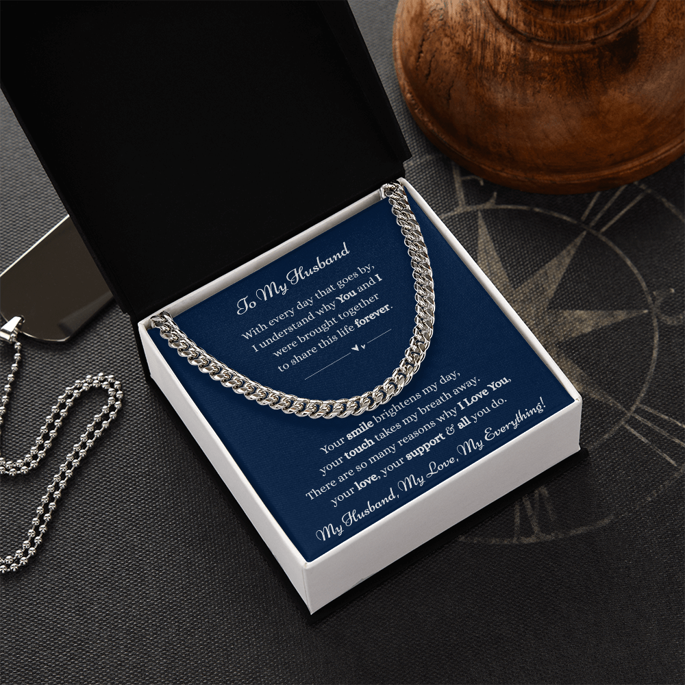 To My Husband-Cuban Link Chain