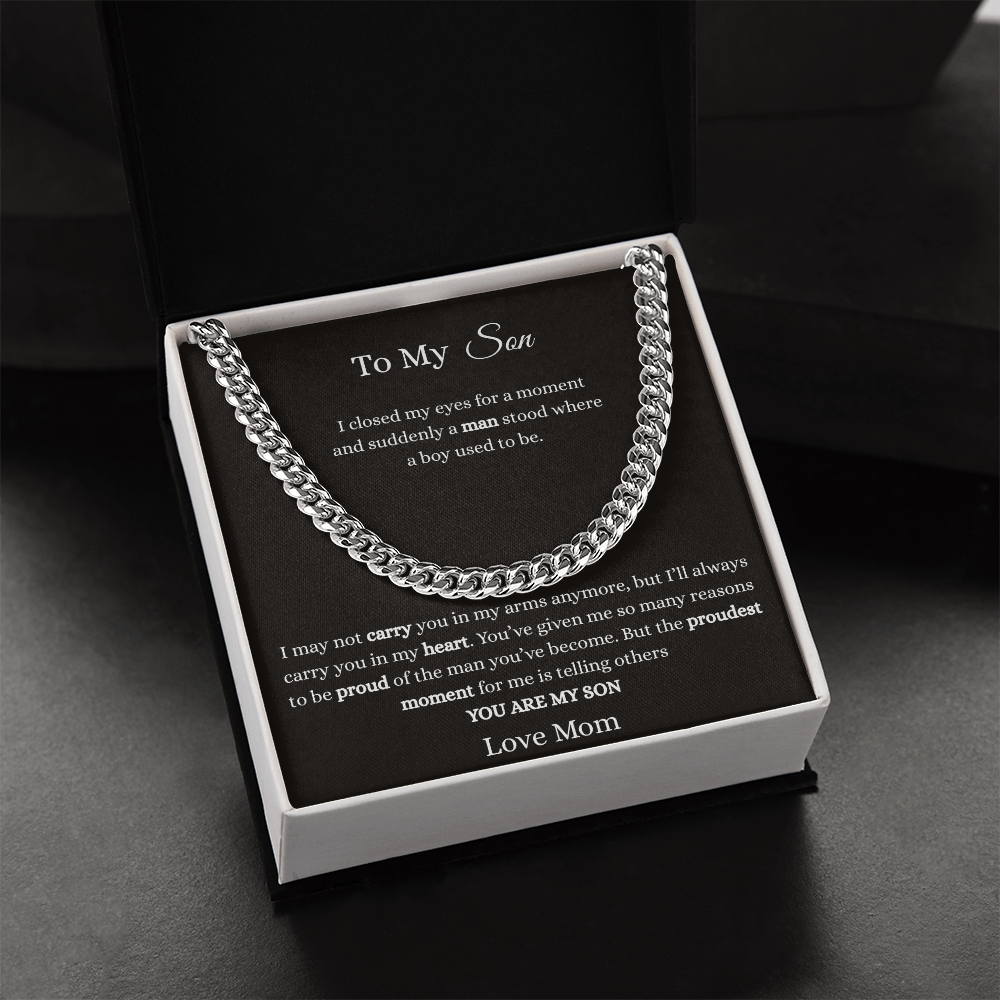 To My Son-Cuban Link Chain