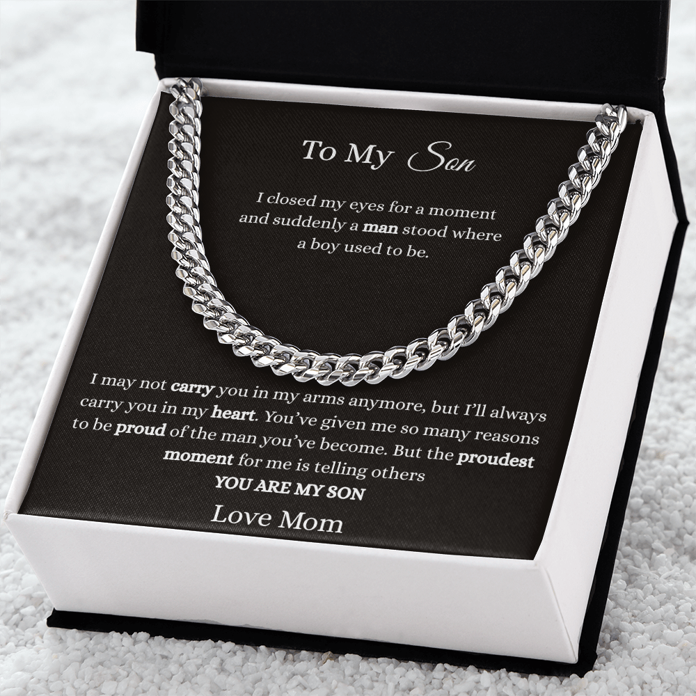 To My Son-Cuban Link Chain