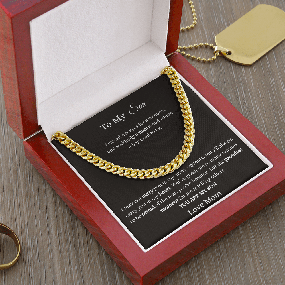 To My Son-Cuban Link Chain
