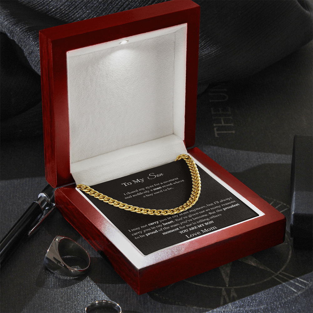 To My Son-Cuban Link Chain