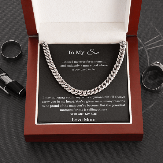 To My Son-Cuban Link Chain