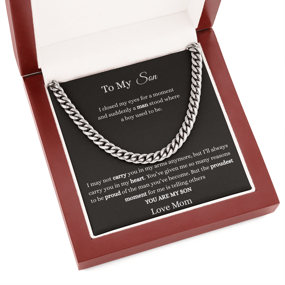 To My Son-Cuban Link Chain