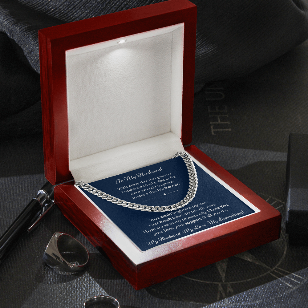 To My Husband-Cuban Link Chain