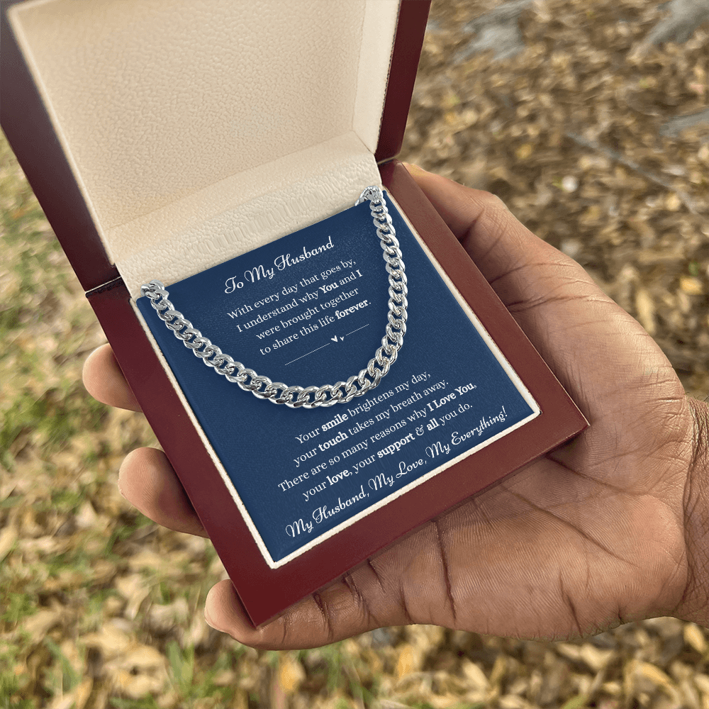 To My Husband-Cuban Link Chain